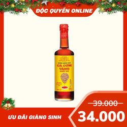 Nước mắm cá cơm vàng ruột đỏ Làng Chài Xưa chai 500ml (1 Chai)