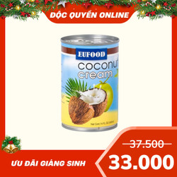 Nước cốt dừa đậm đặc Eufood lon 400ml