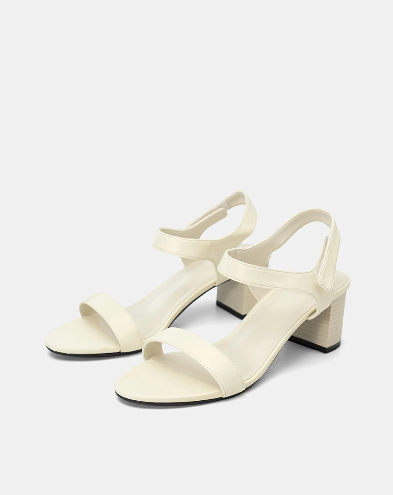 Giày Sandal Gót Trụ Quai Dán - Image 5
