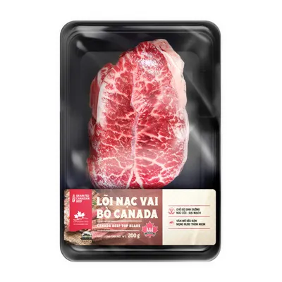 Lõi nạc vai bò Canada AAA Bottega Zelachi khay 200g steak