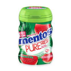 Kẹo gum không đường Purefresh dưa hấu Mentos hũ 61.25g