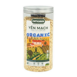 Yến mạch cán dẹt hữu cơ Cát Khánh hộp 400g (1 Hộp)
