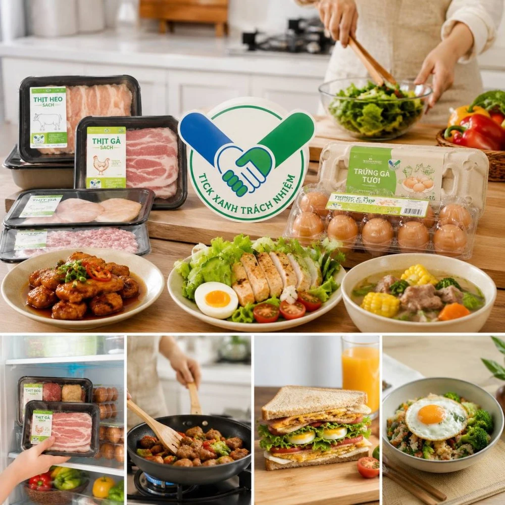Điểm danh các thương hiệu thịt, trứng đạt Tick Xanh trách nhiệm tại Kingfoodmart