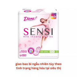 Băng vệ sinh sensi siêu mỏng không cánh Diana gói 8 miếng