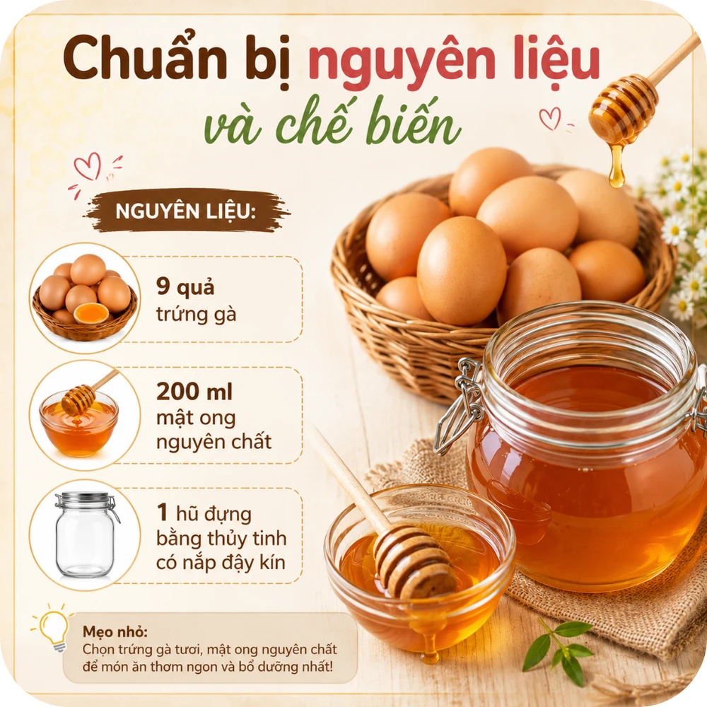 Chuẩn bị nguyên liệu và chế biến