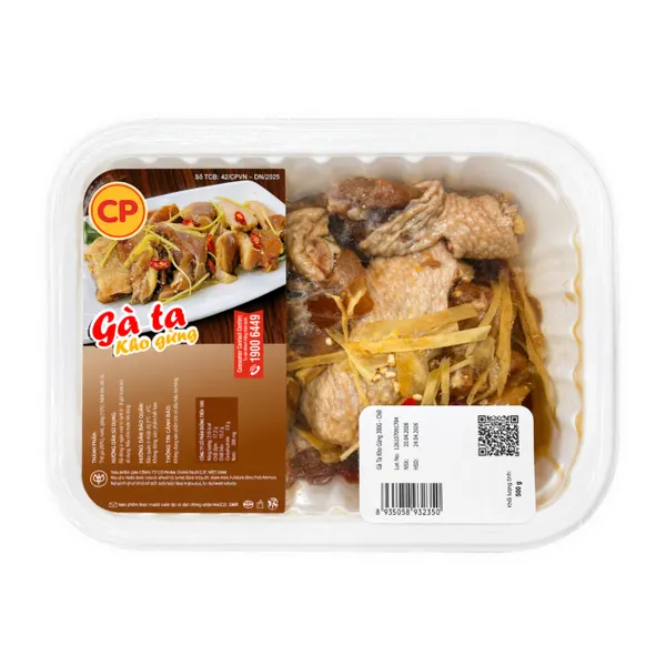 Gà ta kho gừng CP khay 500g