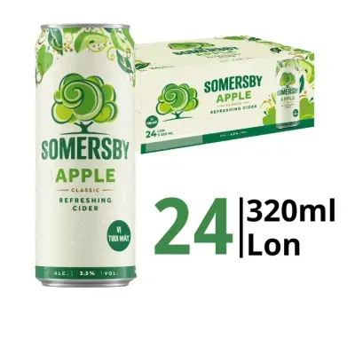 Thùng 24 lon nước táo lên men Somersby 4.5% 320ml