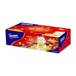 Khăn giấy Tết không mùi Tempo hộp 86 tờ (1 Hộp)
