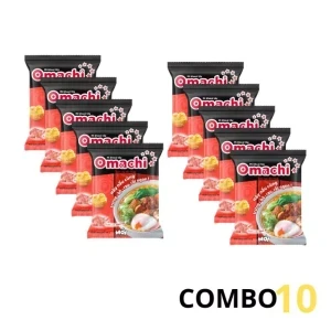 Combo 10 gói mì dinh dưỡng khoai tây Omachi xốt bò hầm 80g