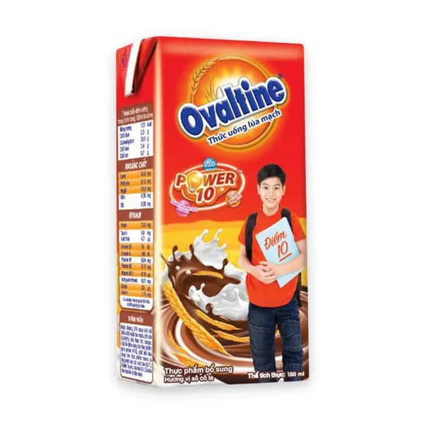 Sữa cacao lúa mạch Ovaltine hộp 180ml