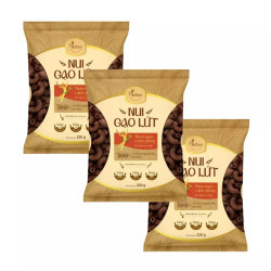 Combo 3 gói nui gạo lứt Nuffam gói 210g (3 gói)