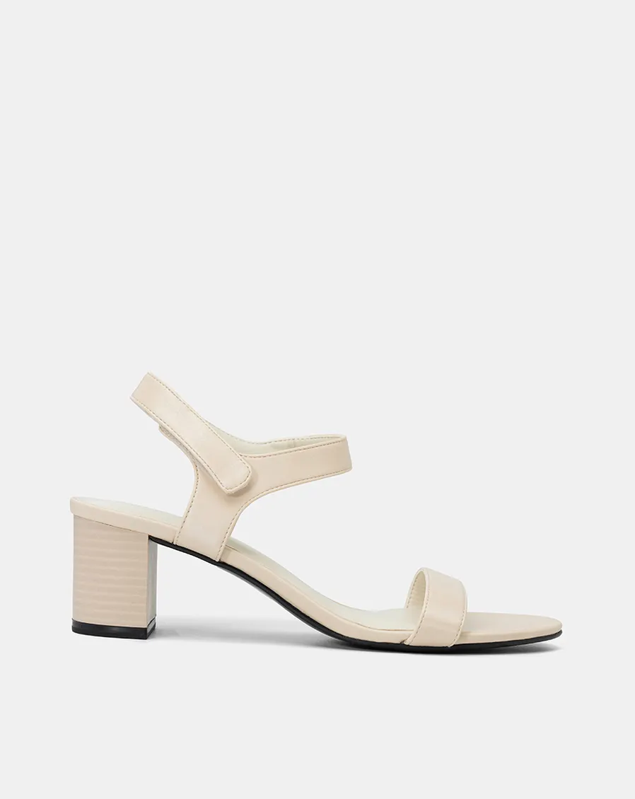 Giày Sandal Gót Trụ Quai Dán