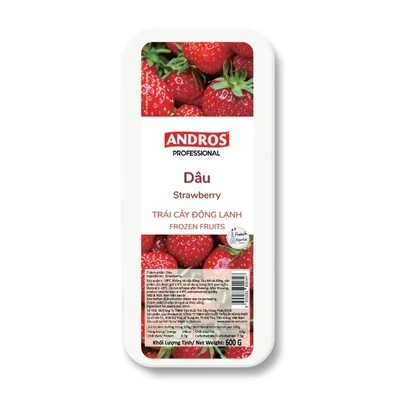 Dâu đông lạnh Andros hộp 600g