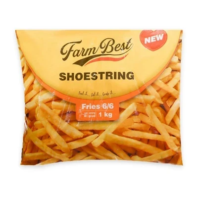 Khoai tây cắt sợi đông lạnh French Fries Shoestring Farm Best túi 1kg