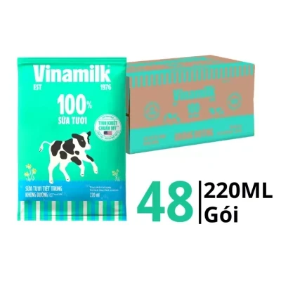Thùng 48 gói sữa Vinamilk có đường 220ml