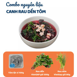 Combo canh rau dền tôm