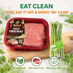 Combo rau - đạm eatclean: Thịt xay ít mỡ & Măng tây xanh