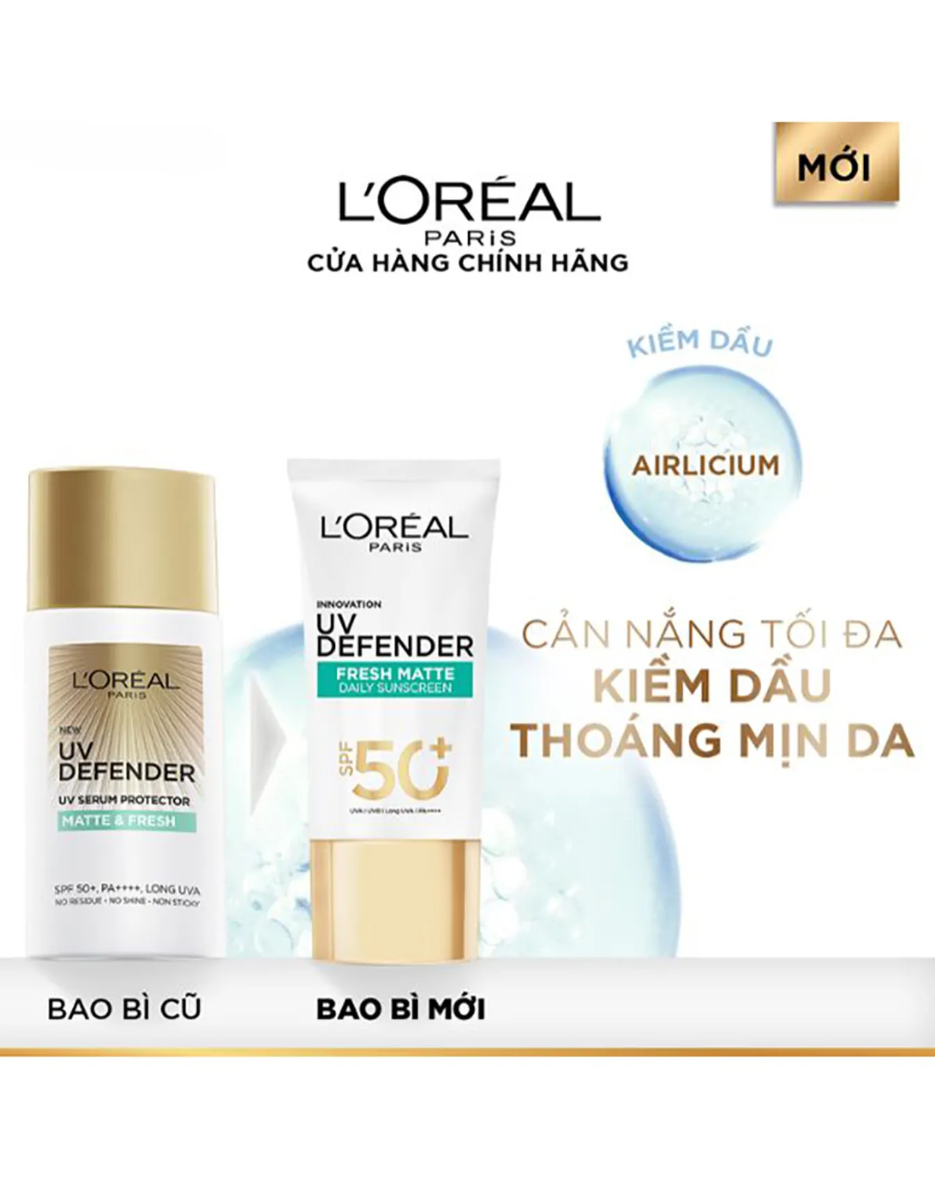 Kem Chống Nắng Kiềm Dầu Loreal Uv Defender Matte & Fresh SPF 50+ PA++++ 50ml KCN036 - Image 2