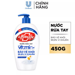 Nước rửa tay chăm sóc da Lifebuoy chai 450g