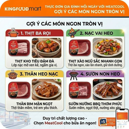 Thịt heo Meatcool cho gia đình: Nên chọn loại nào cho bữa cơm hằng ngày?