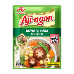Hạt nêm Aji Ngon nấm hương và hạt sen Ajinomoto gói 200g (1 Gói)