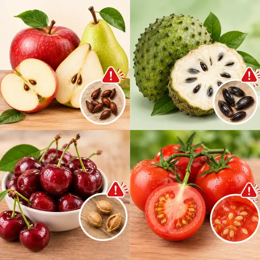 Top 4 loại quả có hạt chứa độc tố gây nguy hiểm