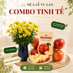 Combo tinh tế 1: táo và hoa cúc