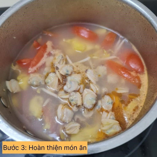 hoàn thiện món ăn