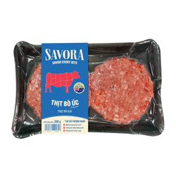 Thịt bò úc xay đông lạnh Savora khay 200g (1 Khay)