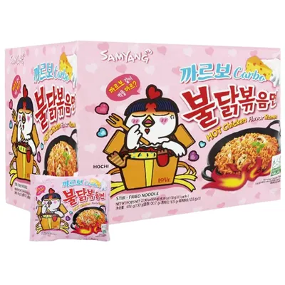 Thùng 40 gói mỳ Samyang sốt kem Ý 130g