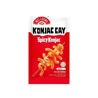 Lá sách bò chay Weilong vị cay nồng gói 50g