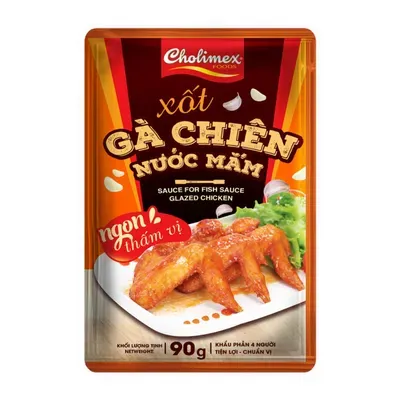 Xốt gà chiên nước mắm Cholimex - gói 90g tiện lợi