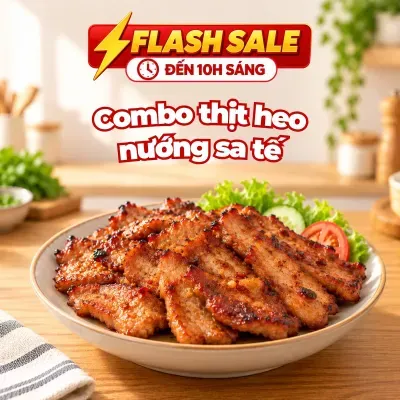 Combo heo nướng sa tế