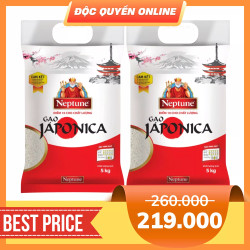 Gạo Nhật Japonica Neptune túi 5kg (2 Túi)