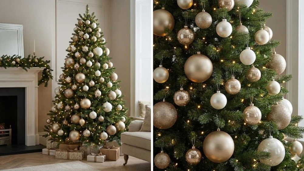 trang trí cây thông noel