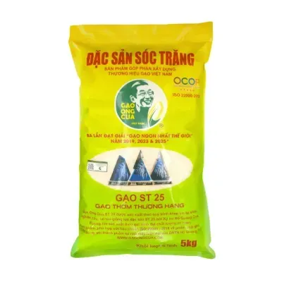 Gạo ST25 đặc sản Sóc Trăng Ông Cua túi 5kg