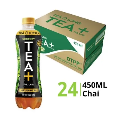 Thùng 24 chai trà oolong Oolong Tea+ 450ml