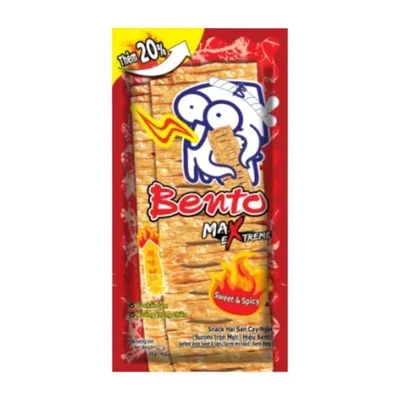 Snack hải sản tẩm gia vị cay ngọt Bento gói 22g