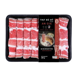 Ba chỉ bò mỹ Hotpot An Gia khay 250g (1 Khay)