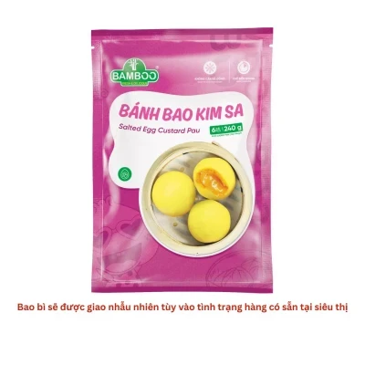 Bánh bao kim sa Bamboo gói 240g