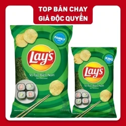 Combo 2 gói snack Lay's 150g và 90g vị tảo biển Nori
