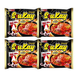 Combo 4 gói mì hải sản Siukay Acecook 128g (4 Gói)