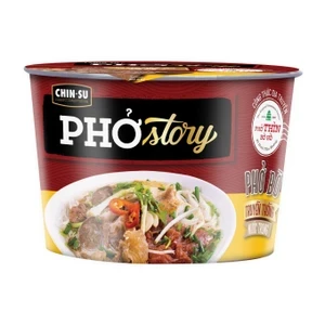 Phở bò truyền thống nước trong có thịt thật phở Story Chinsu tô 134g