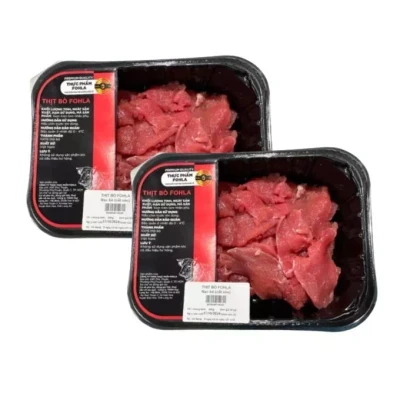 Combo 2 khay nạc bò mát cắt xào Fohla 200g