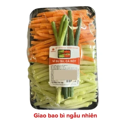 Hỗn hợp su su và cà rốt khay 300g