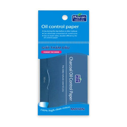 Giấy thấm dầu than hoạt tính Mayan gói 100 tờ