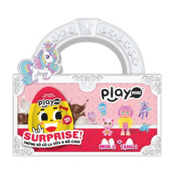 Combo 3 kẹo trứng đồ chơi socola sữa bất ngờ Play More hộp 60g (1 Hộp)