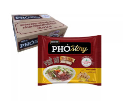 Thùng Phở bò truyền thống nước trong phở Story Chinsu gói 80g (30 Gói)