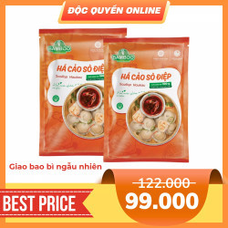 Combo 2 gói há cảo sò điệp Bamboo gói 300g
