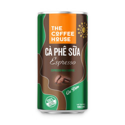 Cà phê sữa espresso The Coffee House 180ml (1 Lon)